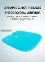 Cojín De Silla De Oficina Y Coche De Gel TPE De HONEYCOMB Elegante Y Confortable Para Trabajar Y Conducir Cojín De Airbag De Doble Cuadrado Transpirable - details 5