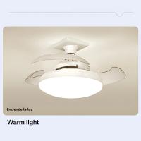 Ventilador De Techo LED Moderno Con Luz Invisibles Hojas De Ventilador E27 Control Remoto Y App 4 Velocidades Ajustables Silencioso - details 10
