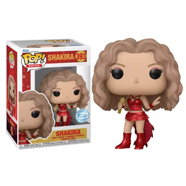 FUNKO POP! SHAKIRA – SHAKIRA (SUPER BOWL) (CON EFECTO METALIZADO), 84825, Nº393, TIENDA CON LICENCIA OFICIAL - 1