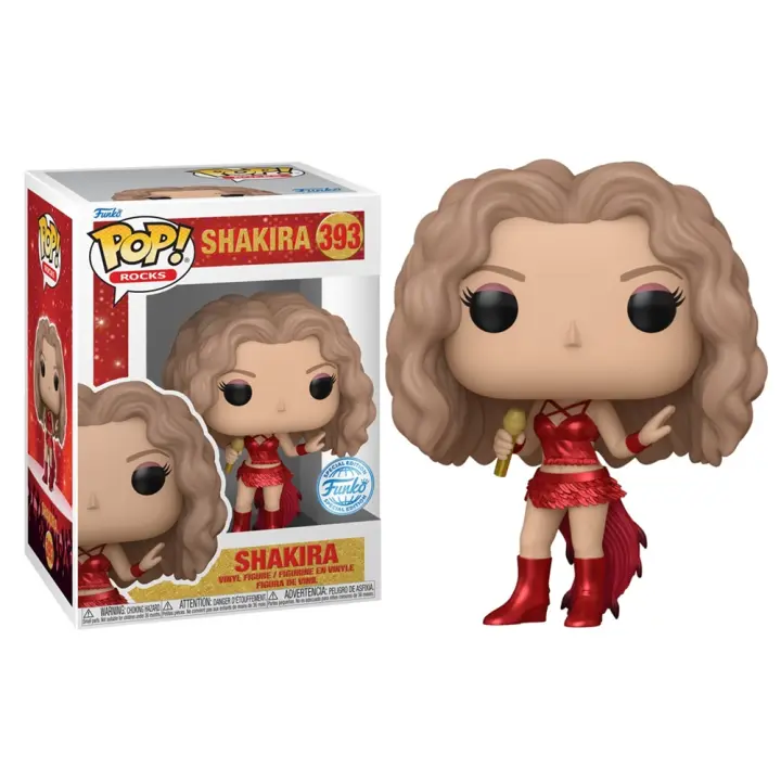 FUNKO POP! SHAKIRA – SHAKIRA (SUPER BOWL) (CON EFECTO METALIZADO), 84825, Nº393, TIENDA CON LICENCIA OFICIAL - 1