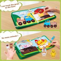 Libro Educativo De Tela Suave 3D Para Bebés Juguete Montessori De Primeros Años Desarrollo Cognitivo Colorido Y Educativo Para Niños - details 14
