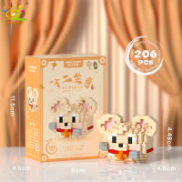 Mini Bloques De Construcción Micro Animales HUIQIBAO 3D Diamante Modelo BEE Gato Panda Para Niños Juguetes De Ciudad DIY - details 46
