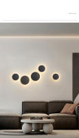 Lámpara De Pared LED 220V Para Dormitorio Y Sala De Estar Iluminación Para Balcones Y Pasillos Luz De Aislar Soporte De Lámpara De Pared Moderno Material De Acero Inoxidable - details 4