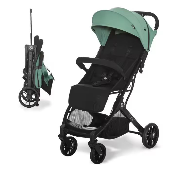 Asalvo Silla de Paseo Kubic 2 - Cochecito de bebé ultraligera, Compacta, Reclinable, Plegado Automático y Carrito de bebe apto como Equipaje de Mano - 1