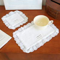 Mantelones De Encaje De Algodón Suave Para Comida Decoración De Fiesta Regalo Para Casa De Amistad Estilo Japonés Rectangular - details 0