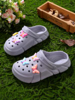 Clogs Transpirables Casuales Para Niñas Con Encantos De Dibujos Animados Slip-on Zapatillas De Playa Antideslizantes Para Jardín Zapatos De EVA Para Todas Las Estaciones - details 6