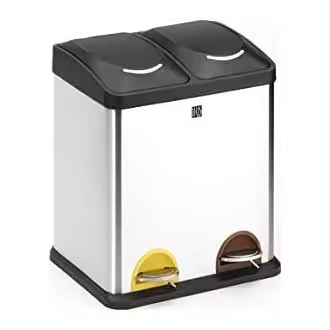 I.r.i.s. Cubo de Reciclaje Rectangular 2 Compartimentos 30l Modelo 2398-i - 1