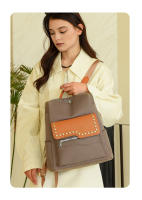 Mochila retro de cuero suave para mujer, nuevo estilo, moderna mochila de moda para damas, mochila escolar de gran capacidad - details 8
