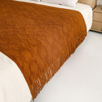 Manta De Punto Sencillo Para Decoración De Sofa Color Sólido Cubierta Nórdica Para Cama Toalla De Arena Tapete Para Siesta Al Mediodía En La Oficina - details 1