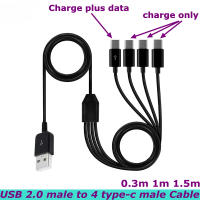 Cable Splitter USB 3.1 Tipo C a 6/4/3/2 Tipo C USB 2.0 Tipo a Macho Portátil 150 Cm Para Carga De Teléfono Móvil Y Laptop - details 0
