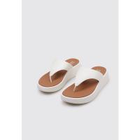 Fitflop F-MODE LEATHERFLATFORM TOE - POST SANDALS Sandalia Con Cuña Mujer Blanco - details 0