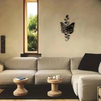 Arte De Mariposa De Hierro Para Pared Grande Decoración Exterior Para Porche Decoración Colgante Para Sala De Estar Y Hogar Moderna - details 4
