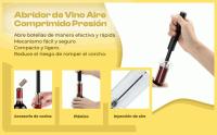 Banner - Abrebotellas de vino con aire a presión