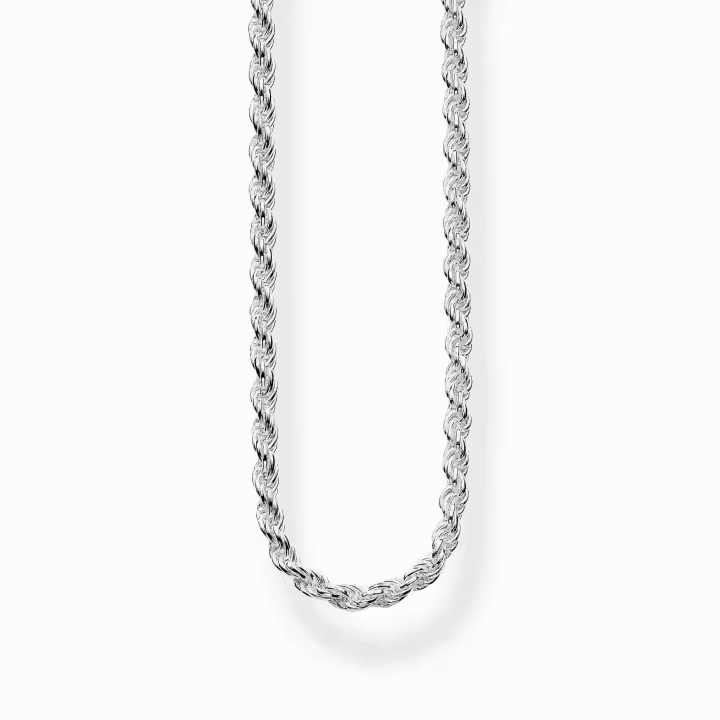 Cadena de plata trenzada o Cordón Salomónico Unisex 2.5mm - 1