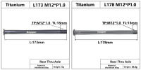 HEPPE Eje De Bicicleta De Titanio Para MTB Y Carretera Ultra Ligero Compatible Con Eje Transversal 12x142 12x148 Para Rueda Trasera Y Horquilla 12x100 12x110 - details 3