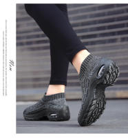 Zapatillas Deportivas Casuales Para Mujer 2024 Suela Gruesa Con Almohadilla Aire Tacón Inclinado Zapatos De Moda Para Mamá Zapatos Transpirables Y Elevados - details 2