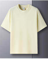 Camiseta De Algodón 100% Para Hombre Manga Corta Cuello Redondo Casual De Verano Tallas Grandes Color Sólido Transpirable Top Para Mujer - details 23