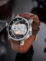 Reloj De Cuarzo TOMI Para Hombres Y Mujeres Reloj De Lujo Casual Con Diamantes Huecos Material De Correa PU Estilo Moda Y Casual - details 14