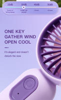 Mini ventilador de mano USB portátil de escritorio, Alta Energía Eólica, Gift de Verano para estudiantes - details 6
