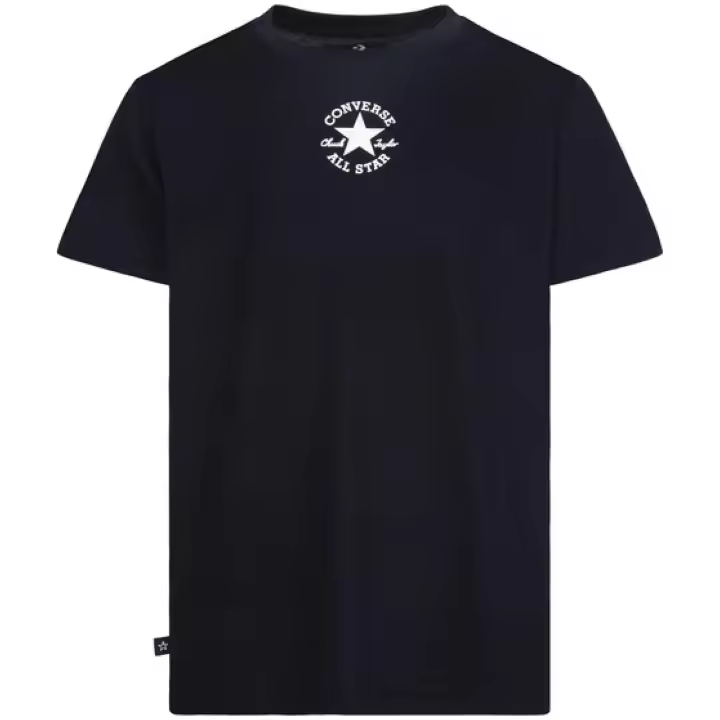 Camiseta de Manga Corta Converse Canvas Sustainable para niños en color azul - 1