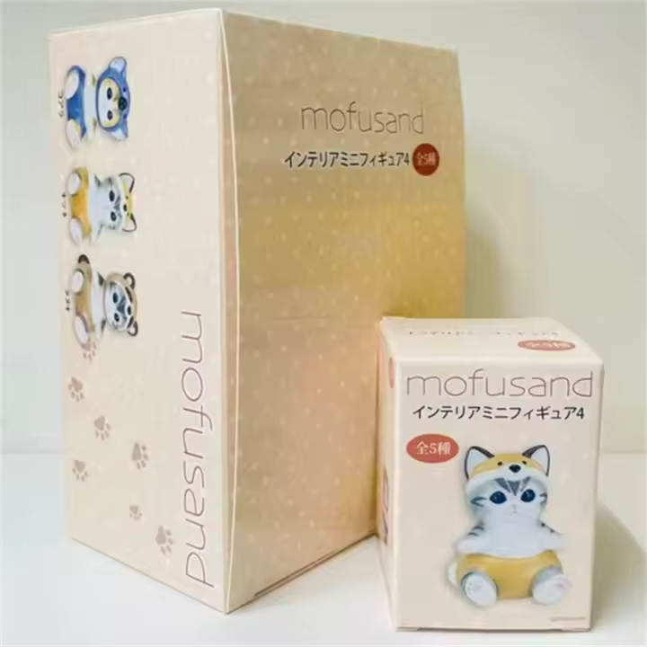 Figura De Colección De Juguete Mofusand Delfín Ballena Caja Sorpresa De Animales Del Bosque Decoración Para Niños Y Adultos - 1