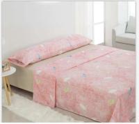 Juego de sábana,juego para cama 90cm,set de 3 Piezas, 1 encimera , 1 sábana bajera ajustable, 1 fundas de almohada, 100% poliéster, transpirable.CXJF - details 0