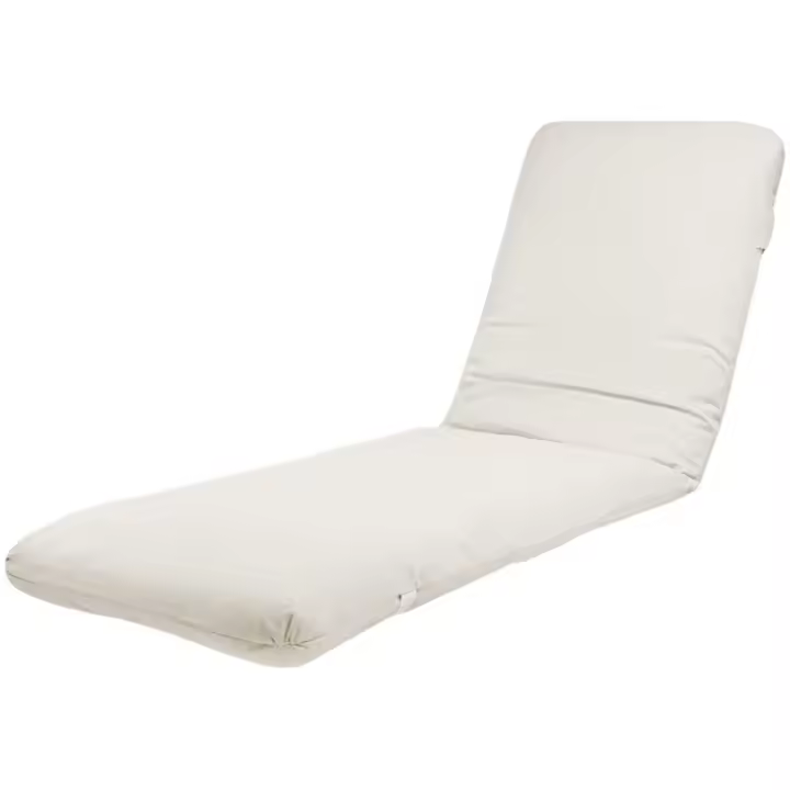 TIENDA EURASIA - Cojín para Tumbona de Jardín, Relleno de Fibra Acolchada, Funda de Tela Lavable con Cremallera - 1