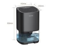 350 ml, adecuado para 5-26 Izer, deshumidifier doméstico, deshumidididiador para dormitorios Pequeños con 7 Luces LED, deshumidididifier Automático ultroculencioso - details 5