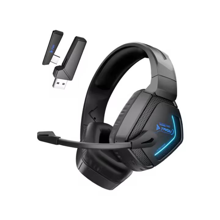 Auriculares Inalámbricos Profesionales TAIDU T01 Con Micrófono 2.4G Bluetooth Y Cable 50mm Para Gaming En PC Laptop Y Móvil - 1