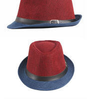 Sombrero De Jazz Patchwork Para Hombres Y Mujeres Moda Primavera Y Verano Fedoras Decorativas Para Adultos Fiesta Formal Polyester - details 3