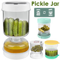 Contenedor De Encurtidos Tapa De Separación Seco Y Húmedo Jars De Olivas a Prueba De Fugas Con Strainer Contenedor Reutilizable Para Almacenamiento De Alimentos - details 0