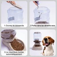 Fuente automática de comida/Dispenser-3.75Lx DE AGUA 2 piezas-Alimentación para Perro/Gato/croquetas Accesorios de Tazón para mascotas - details 1