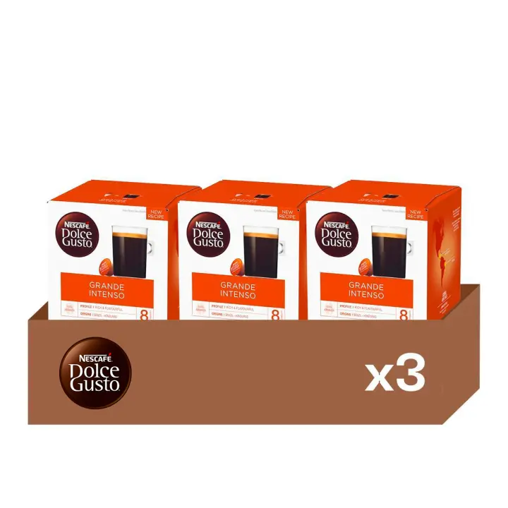 Grande Intenso - Pack 3 Cajas de Café (48 uds) | Café Largo, Potente y Complejo, 100% Arábica de Sudamérica - 1