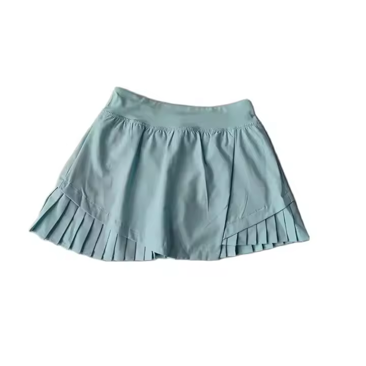 Shorts De Running Para Mujer 2 En 1Falda Alta Cintura Fitness Deporte Skirt Yoga Tenis Golf Gimnasio Correr Shorts Terciopelo - 1