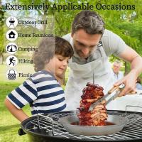Juego De Brochetas Para Barbacoa Brasileña Vertical Con Placa De Asado Removible Y Base Redonda Para Pollo Entero Salchicha - details 2