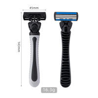 Afeitadora Manual De Seguridad Razor Clásica 6 Edges Para Hombres Y Mujeres Eliminación De Pelos En El Cuerpo Cabello Femenino Afeitado Corporal - details 2