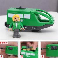 Tren Eléctrico Magnético Con Muñeca De Juguetes Compatible Con Vías De Madera Para Niños Vehículo De Acción Diecast Sin Batería Material ABS - details 10