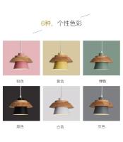 Lámpara Colgante Nórdica Para Restaurante Moderna Y Sencilla Luz Personalizada Para Porche Aisle Creativa Para Café Lámpara Macarón En Multiple Colores - details 8
