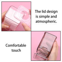 Caja De Almacenamiento Para Puntas De Uñas Y Algodón Transparente Anti-Polvo Simplicidad Maquillaje 1 Pieza Con Fondo Removible - details 2