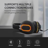 Auriculares bluetooth, auriculares inalámbricos plegables, con micrófono oculto, adecuados para teléfonos móviles, computadoras portátiles, PC， Adecuado para música, escuela, ejercicio y juegos - details 4