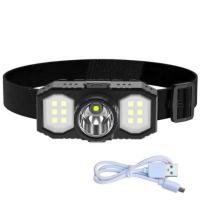 Linterna Frontal LED Potente Recargable Para Camping 3 Modos Impermeable IP65 Para Pesca Y Correr Luz LED Alta Potencia COB - details 3