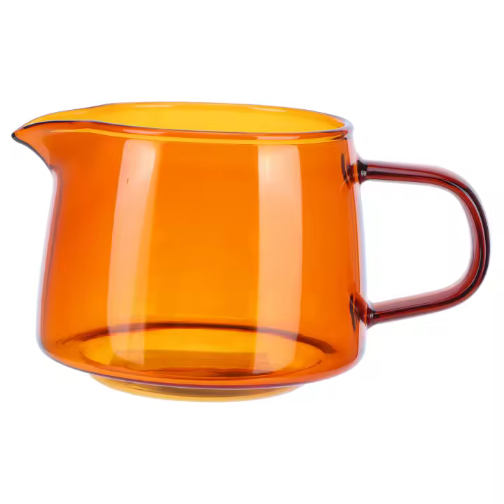 Taza de café de 300ml, taza para compartir de vidrio de borosilicato alto, accesorios de café, Color ámbar - 1