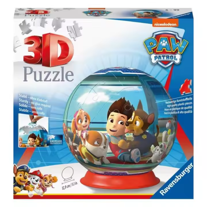 PUZZLE PELOTA 3D PAW PATROL DE RAVENSBURGER - 1