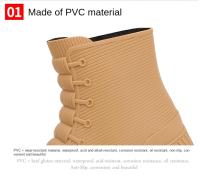 Botas De Lluvia Para Hombre Cuatro Estaciones Media Calf Altura Material Superior PVC Antideslizantes Y Impermeables Para Pesca Al Aire Libre Y Cocina - details 5