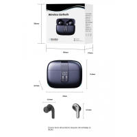 Auriculares inalámbricos Bluetooth 5. 4-50 Autonomía HORAS DE, 4 micrófonos ENC para cancelación de ruido, Graves potentes, IP7 resistant to Agua, Carga USB-C rápida, compatible con iOS/Android, y ergonómicos