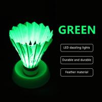 4pcs Shuttlecos De Bádminton LED Iluminación Adecuado Para Deportes Al Aire Libre Y Interior Material De Cabeza Poliéster Espumado - details 1