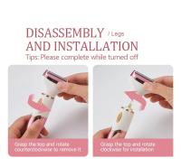 Epilador Eléctrico Para Mujer 4 En 1 Trimmer De Cabello Painless Portátil Adecuado Para Axilas Piernas Brazos Cara Y Barba - details 13