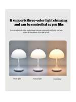 Lámpara De Mesa Recargable LED Dimmable En Forma De Púlpito Moderna Simplicidad Decorativa Para Iluminación Ambiente Dormitorio - details 0