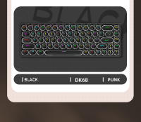 Teclado Mecánico DK68 Punk Con Iluminación RGB Dinámica 68 Teclas Conexión Bluetooth Tri-modo APAYADO Full-key Hot-swap - details 6