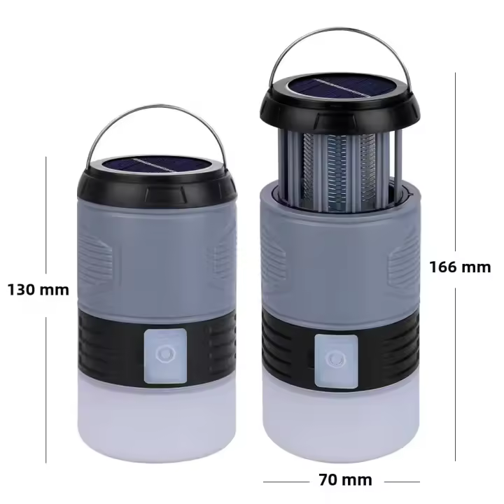 BIT Lámpara Solar LED De Repelente De Mosquitos Con Choque Eléctrico UV Luz De Camping Recargable Iluminación Exterior Emergencia - 1